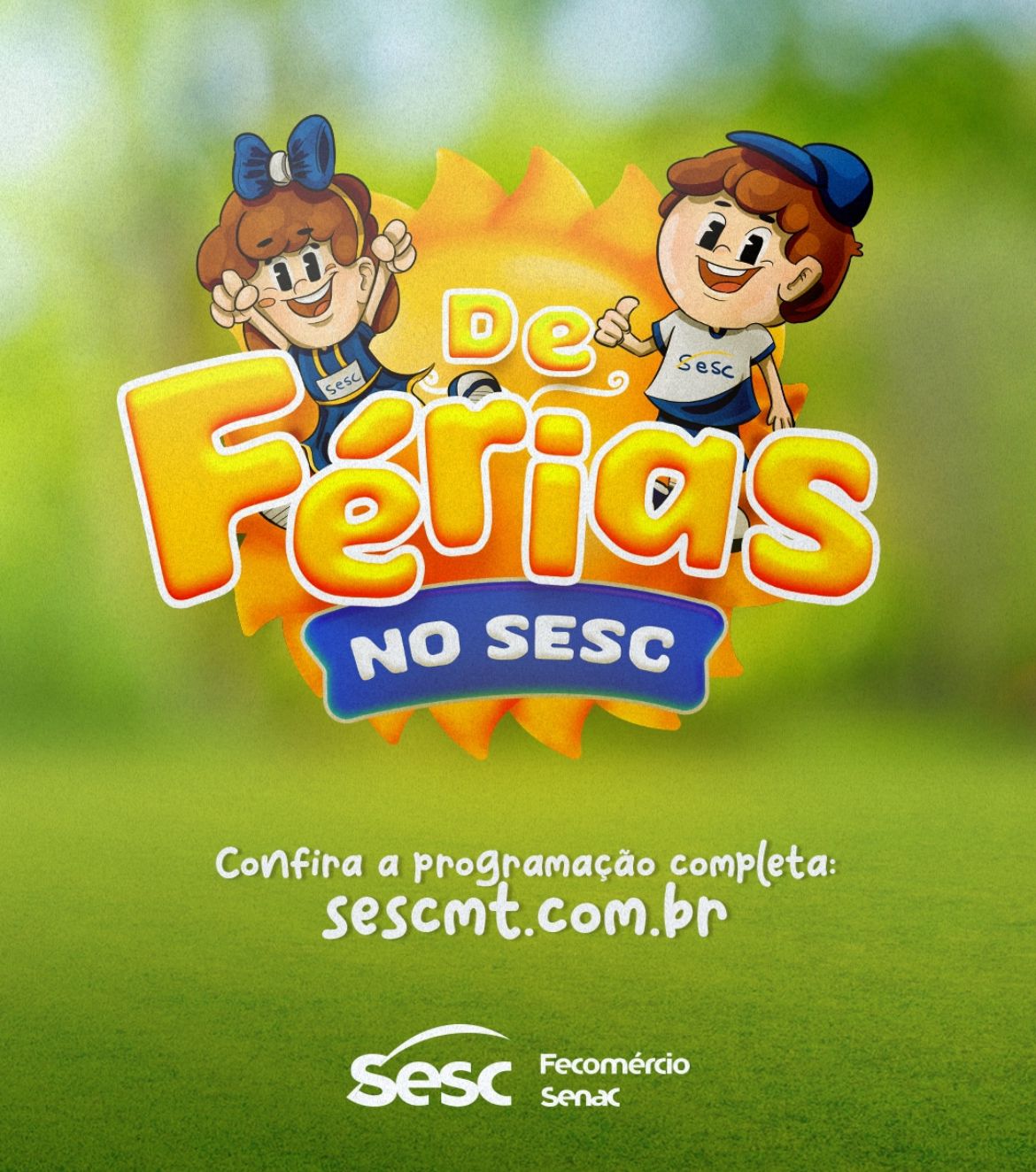 Não fique de fora; confira a agenda gratuita do Sesc-MT para as férias
