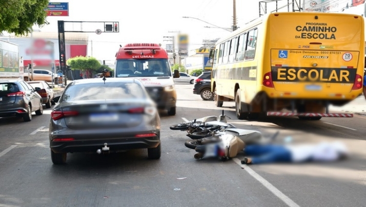 Motociclista Morre em Acidente com Ônibus Escolar em Rondonópolis