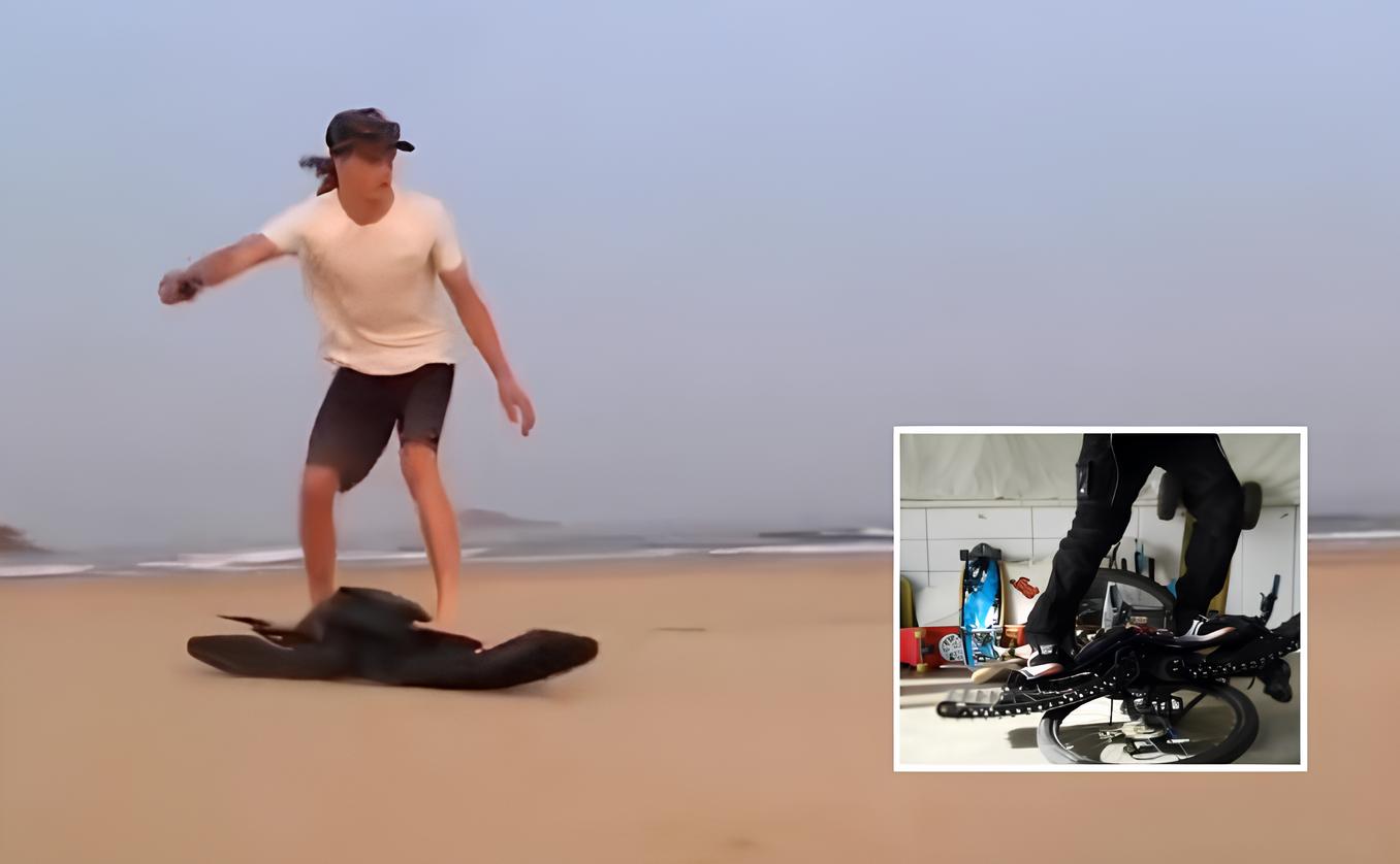 Veículo semelhante a “skate futurista” viraliza com promessa de enfrentar qualquer obstáculo