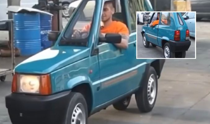 Conheça o carro mais fino do mundo, com apenas 50 centímetros de largura