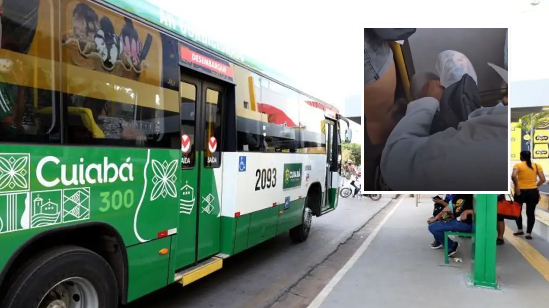 Mulheres denunciam idoso por assédio em ônibus de Cuiabá e suspeito é expulso do transporte; veja vídeo
