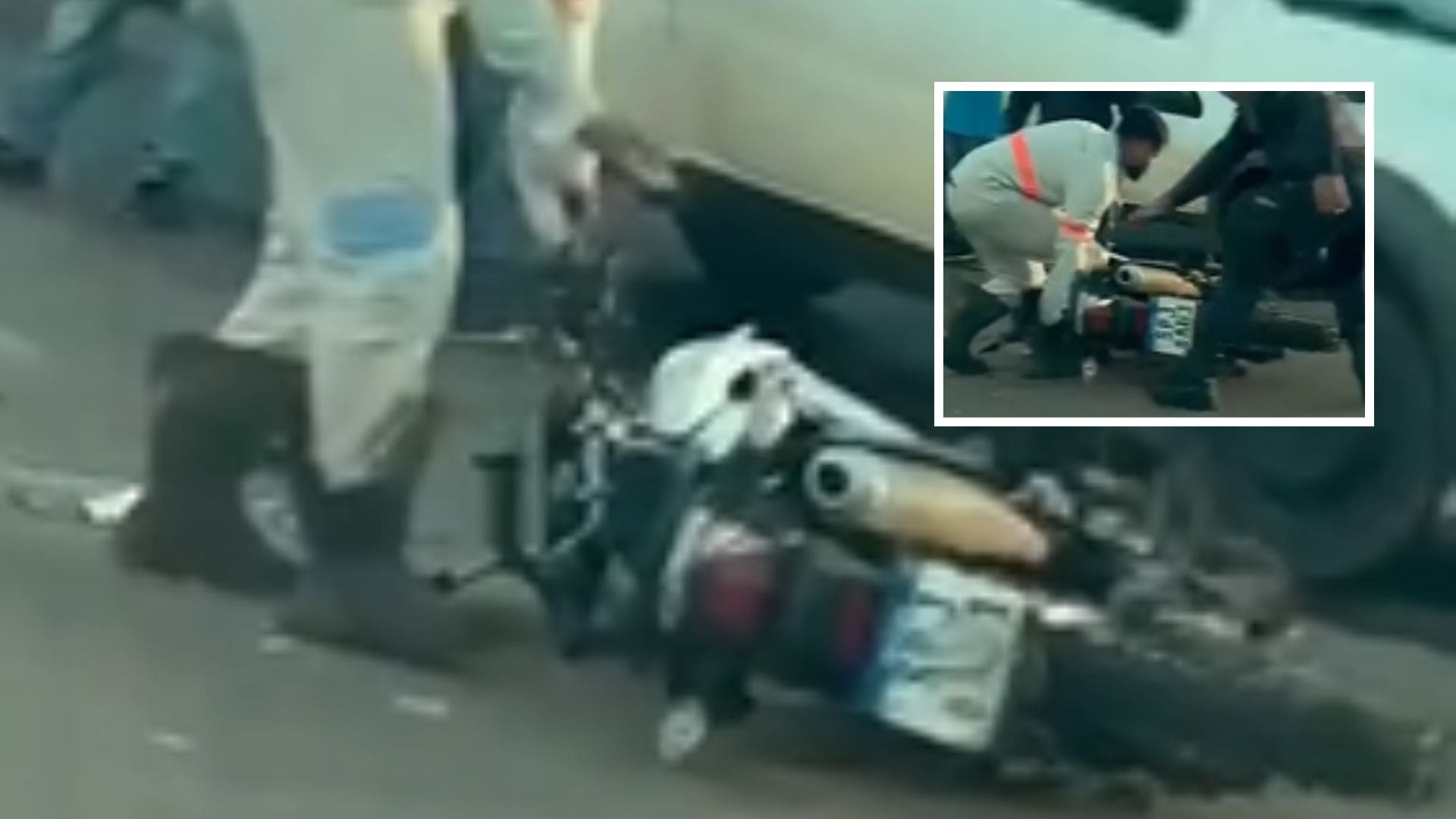 Motociclista fica ferido após acidente em cruzamento movimentado de Campo Novo do Parecis; veja vídeo