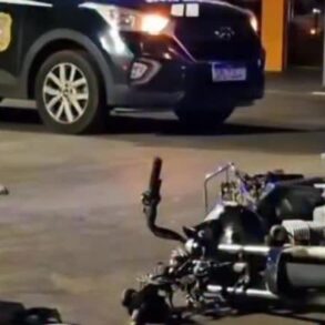 Motociclista Fura Sinal e Colide com Caminhonete