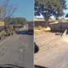Carreta de soja tomba e bloqueia trânsito na BR-364; veja vídeo