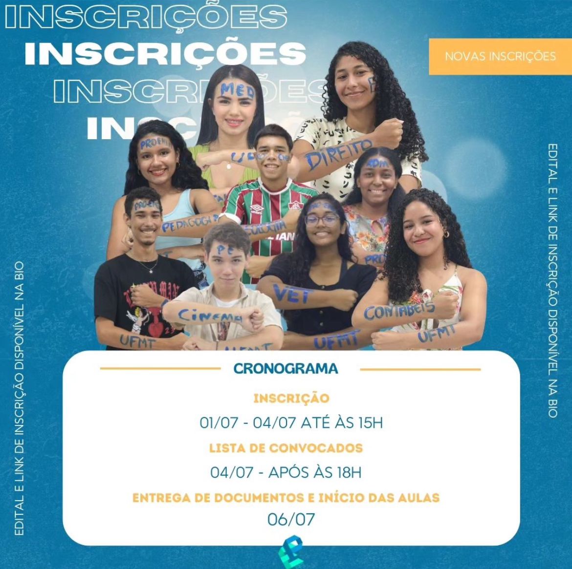 Cursinho gratuito na UFMT; sua chave para o sucesso no Enem