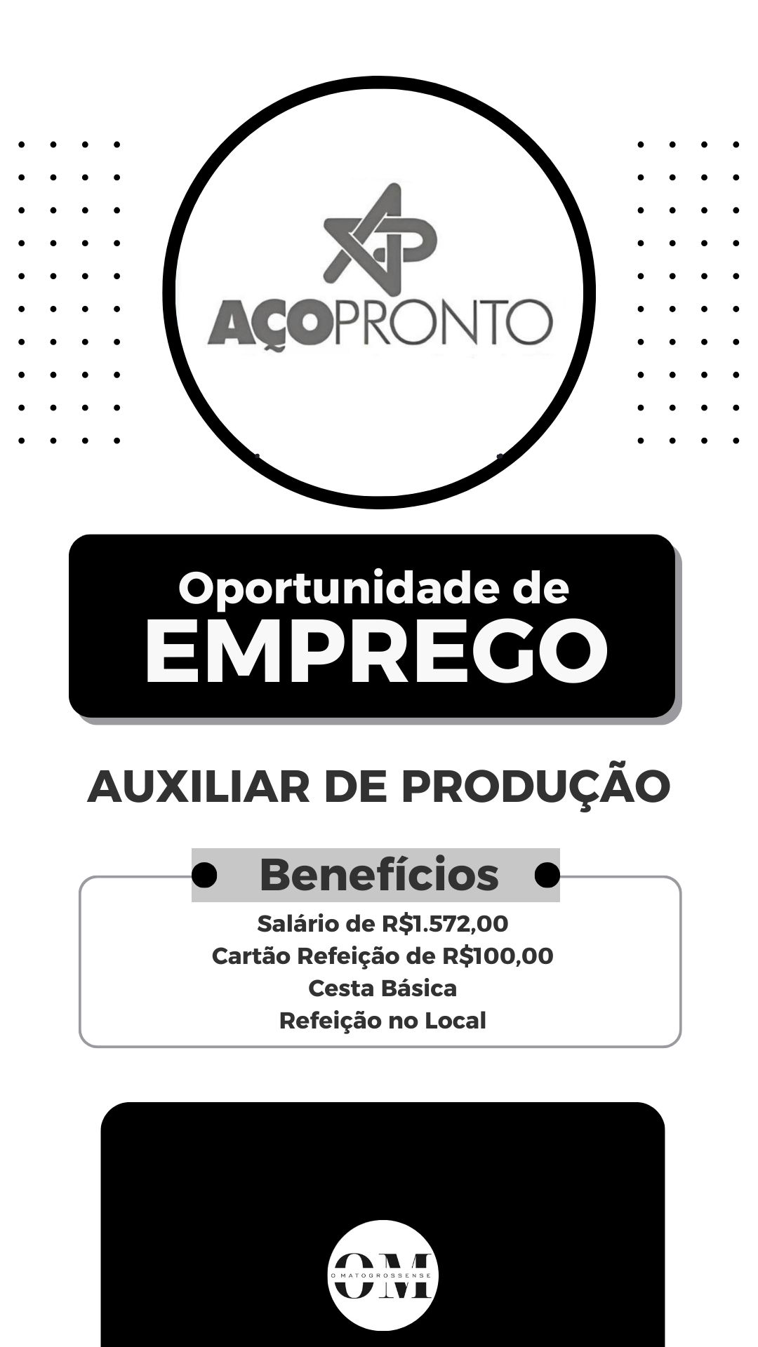 vaga de emprego na aço pronto ap