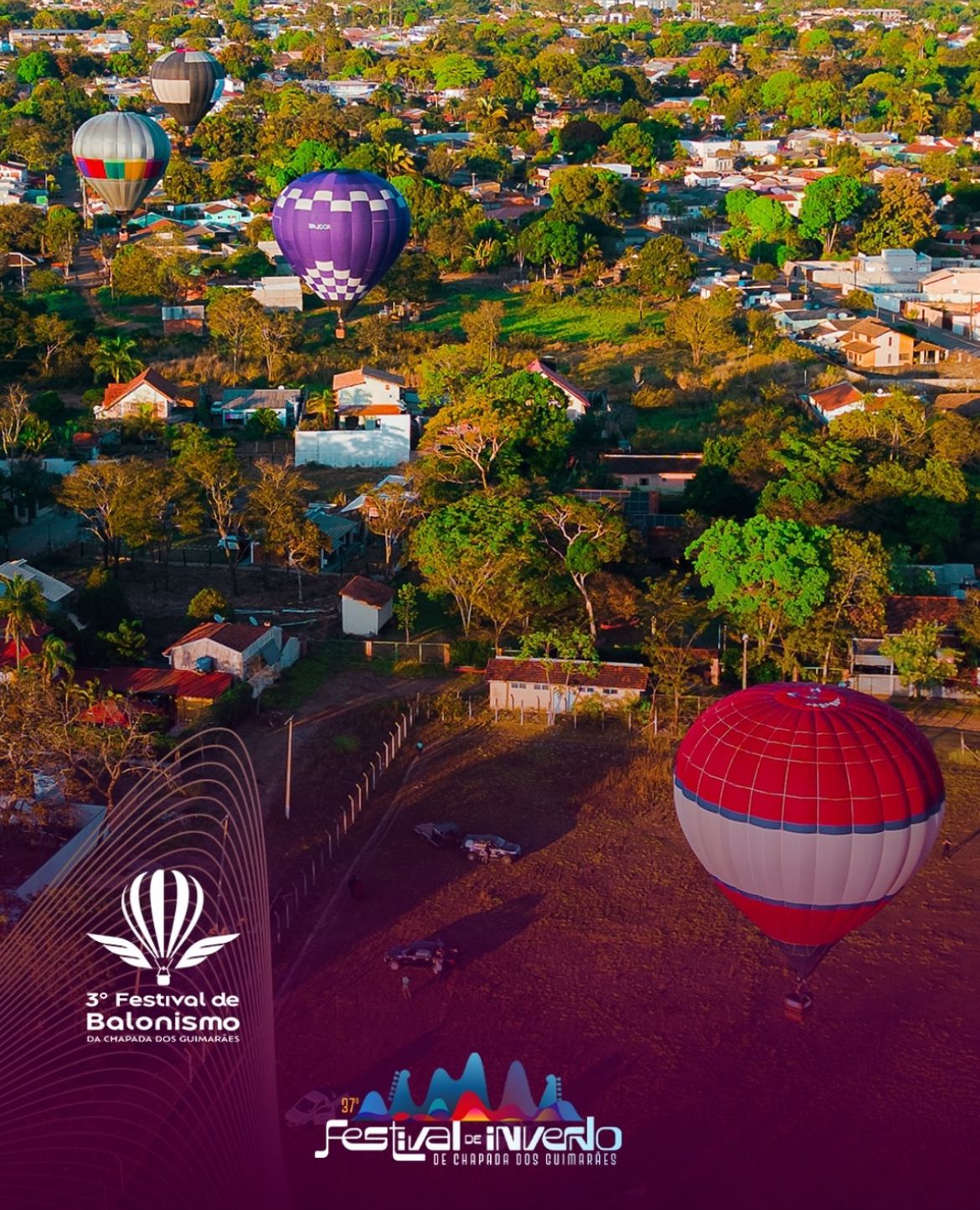 É só até amanhã; saiba como participar do 3º Festival de Balonismo em Chapada