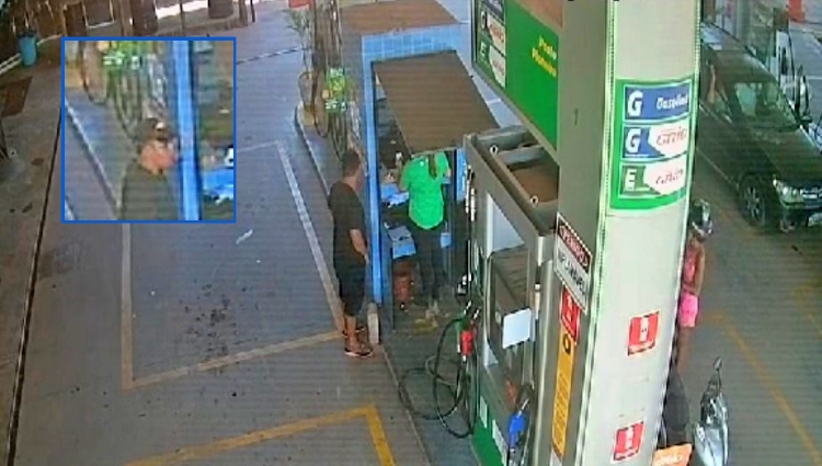 Vídeo mostra assalto em posto de combustível em plena luz do dia; veja vídeo