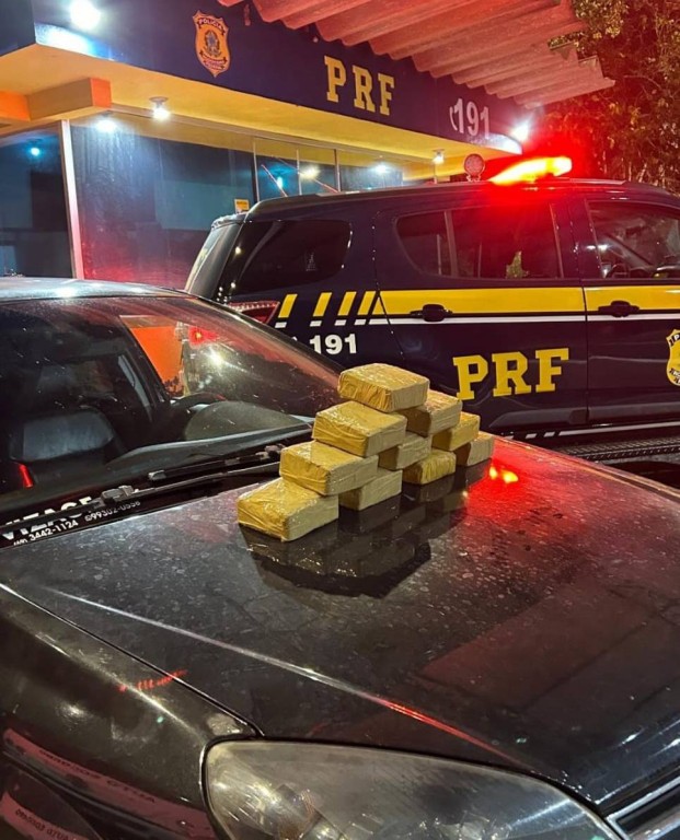 PRF apreende 10 kg de cocaína escondido em pneu na BR-070, em Barra do Garças