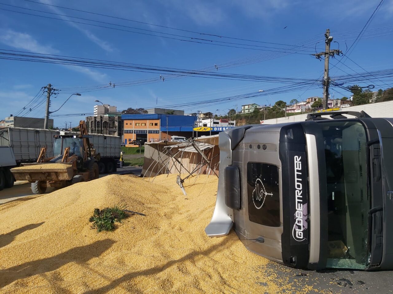 Saques de Carga de Milho Após Acidente em Rondonópolis Chocam a Internet