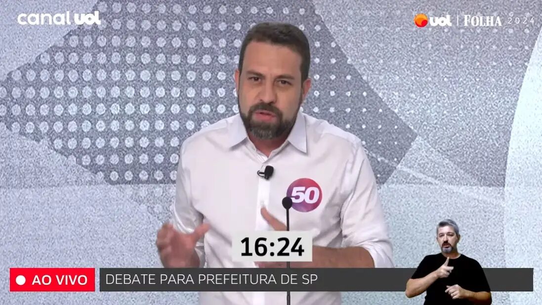 "Maconha usei uma vez", afirma Boulos ao rebater Marçal e negar uso de cocaína