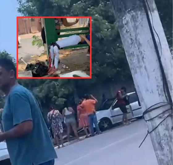 Estudantes são atropelados em ponto de ônibus