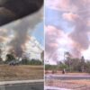 Incêndio de grandes proporções atinge área de mata em Cuiabá