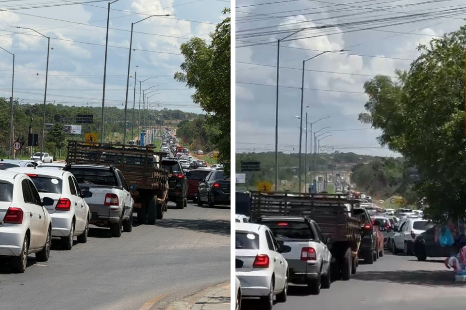 ‘mega congestionamento’ neste feriadão em Cuiabá
