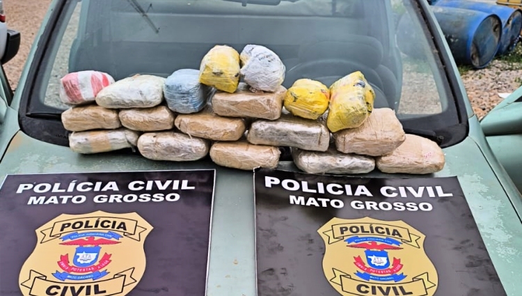 Polícia Civil Confisca 18 Tabletes de Maconha na Fronteira