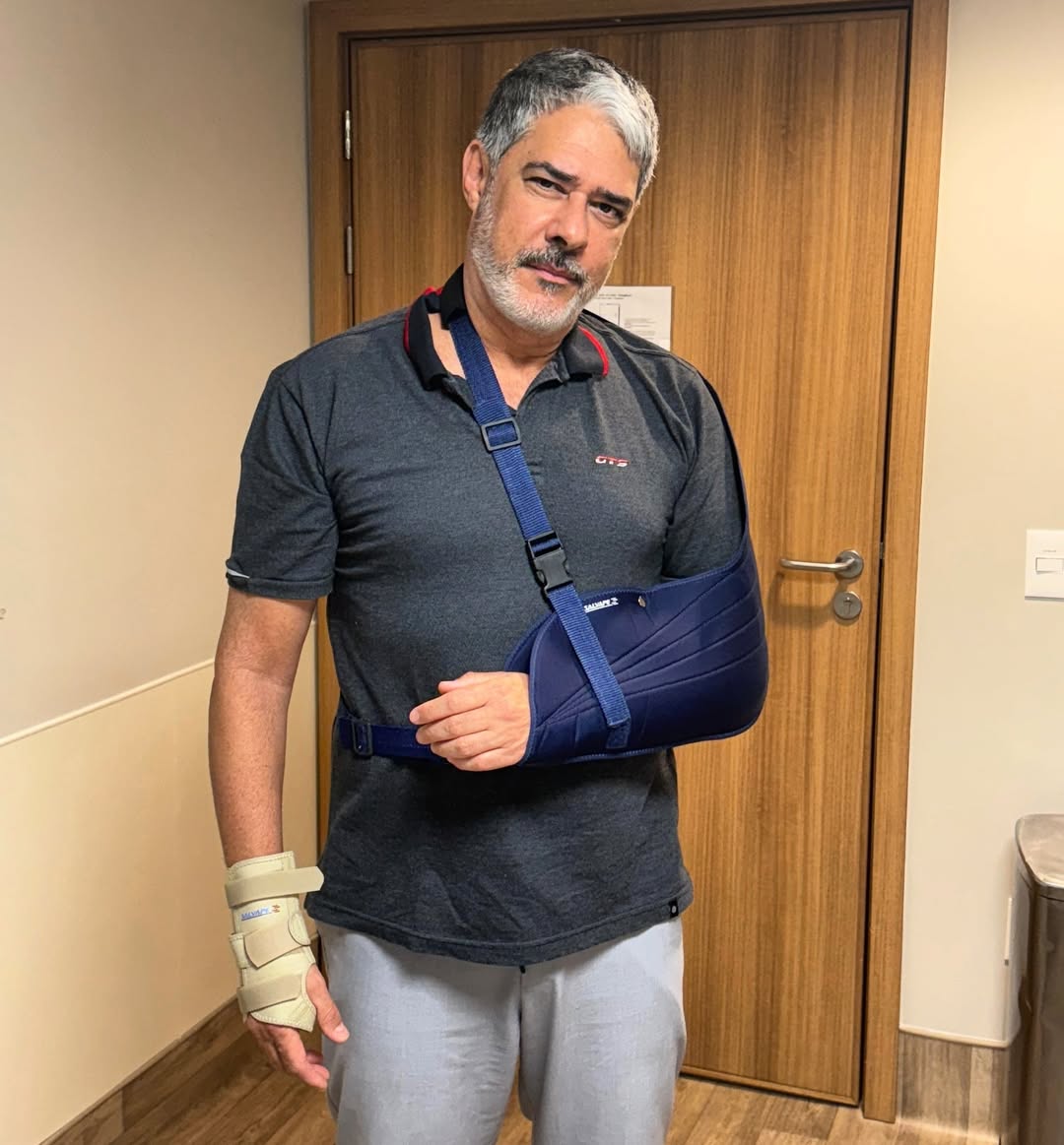 Após acidente, William Bonner revela processo de recuperação e dá detalhes detalha fraturas; VEJA VÍDEO