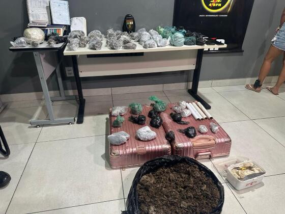 Trio preso com 40 kg de 'super maconha' em Várzea Grande