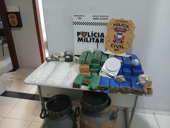 Polícia Apreende Grande Quantidade de Drogas em Itanhangá