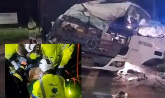 Motorista Fica em Estado Grave Após Colisão