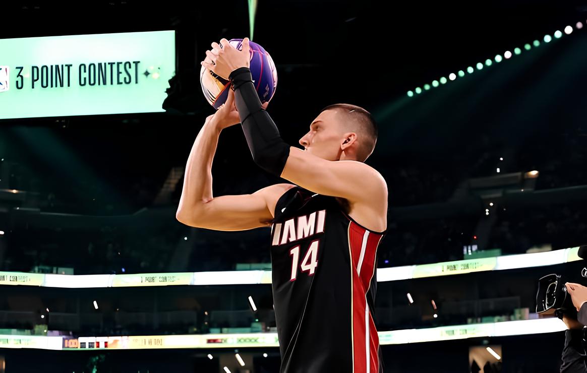 Tyler Herro desbanca favoritos e leva título do torneio de três pontos no All-Star Weekend 2025