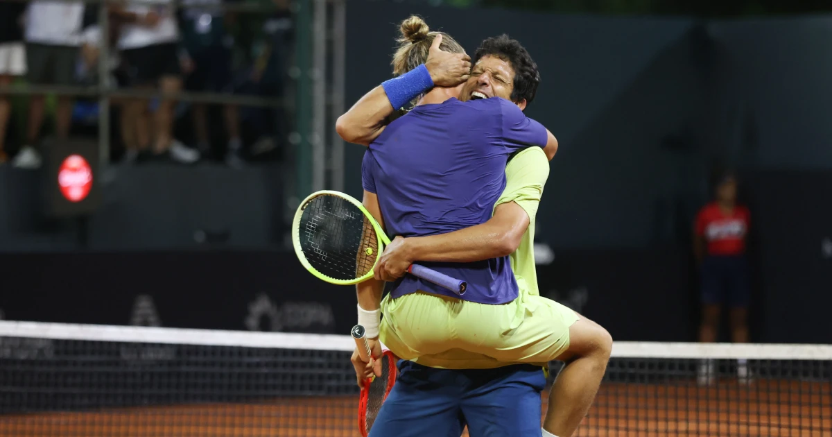 Dupla brasileira Rafael Matos e Marcelo Melo