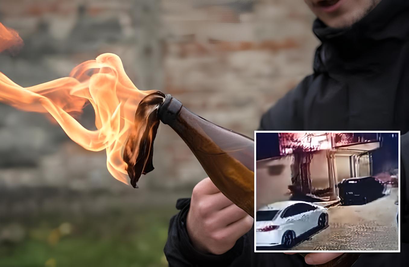 Criminosos atiram e lançam coquetel molotov contra casa de policiais