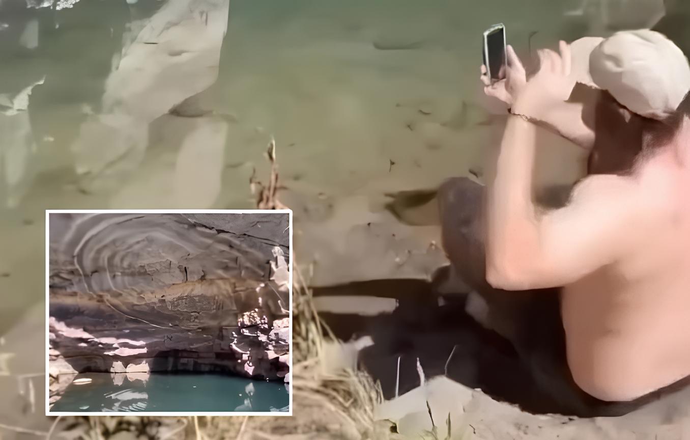 Homem atira pedra em lago e captura efeito fascinante da natureza