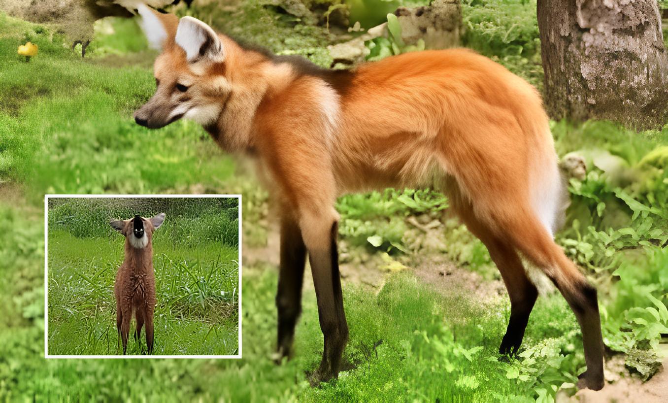 Lobo-guará “late” para homem de universidade rural