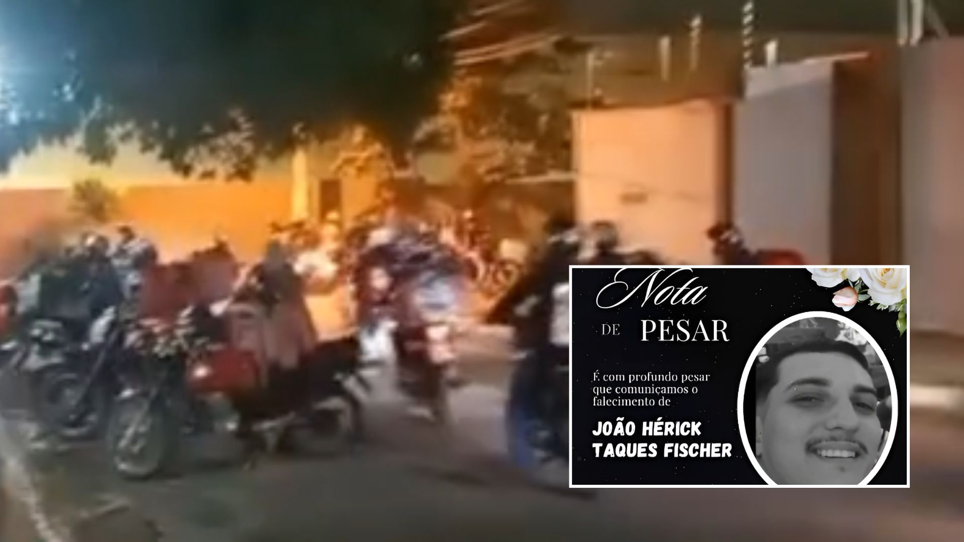 Motociclistas fazem homenagem emocionante a jovem que faleceu em acidente na Avenida do CPA; veja vídeo