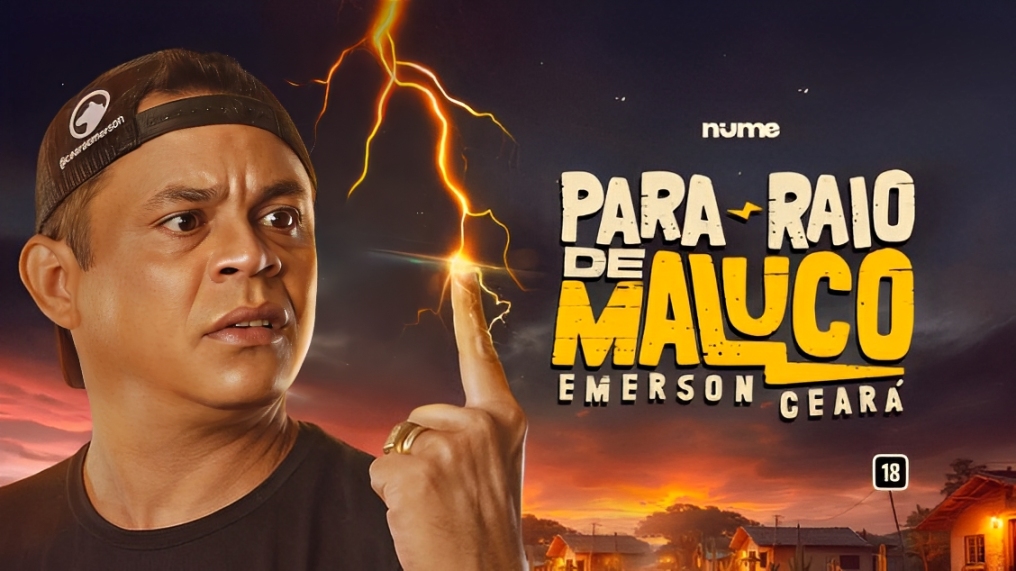 Emerson Ceará retorna com show inédito: “Para-Raio de Maluco” promete gargalhadas em Cuiabá; veja vídeo