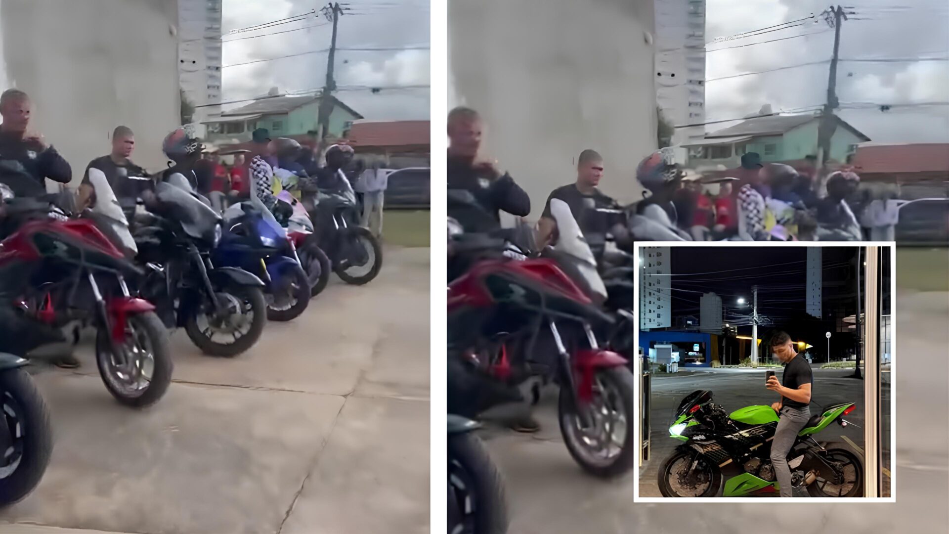 Ronco de motos, emoção e despedida: cortejo com “corte de giro” marca adeus a jovem que faleceu na Miguel Sutil; veja vídeo