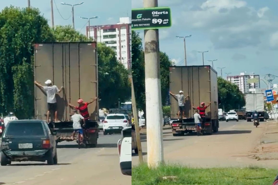 Flagrante de imprudência juvenil em Várzea Grande