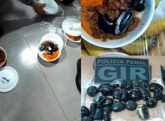 Polícia Penal impede entrada de drogas em marmitas