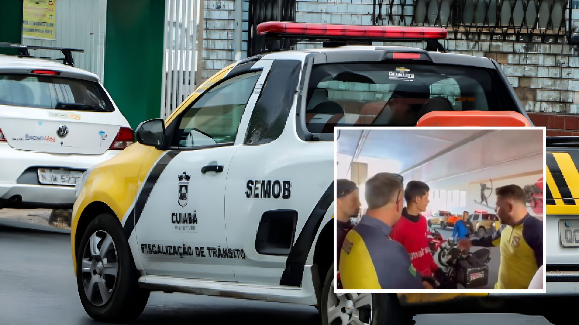 Motoboys são multados em Cuiabá após tentarem convencer agentes de trânsito; veja vídeo