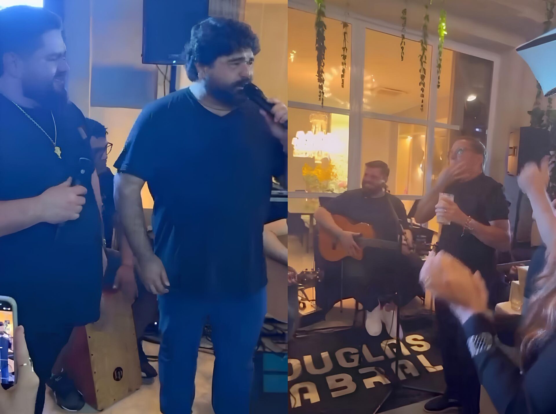 César Menotti & Fabiano fazem show surpresa no aniversário de senador
