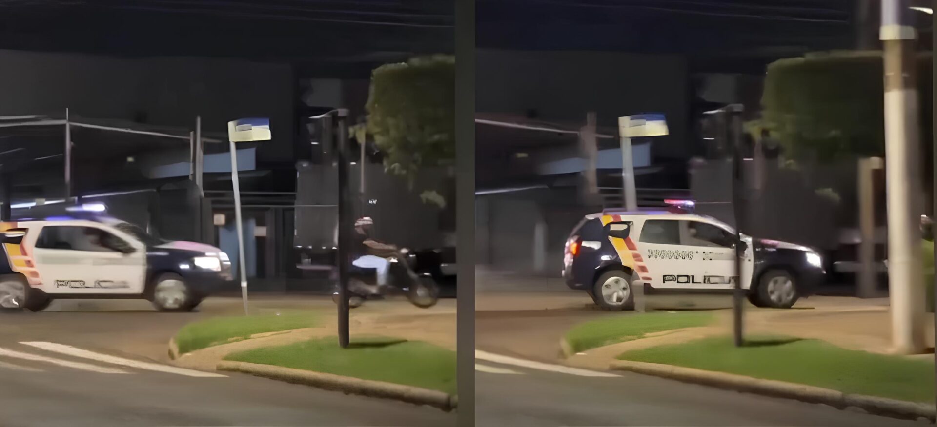 Jovem Sem Habilitação Tenta Fugir da PM e Sofre Queda