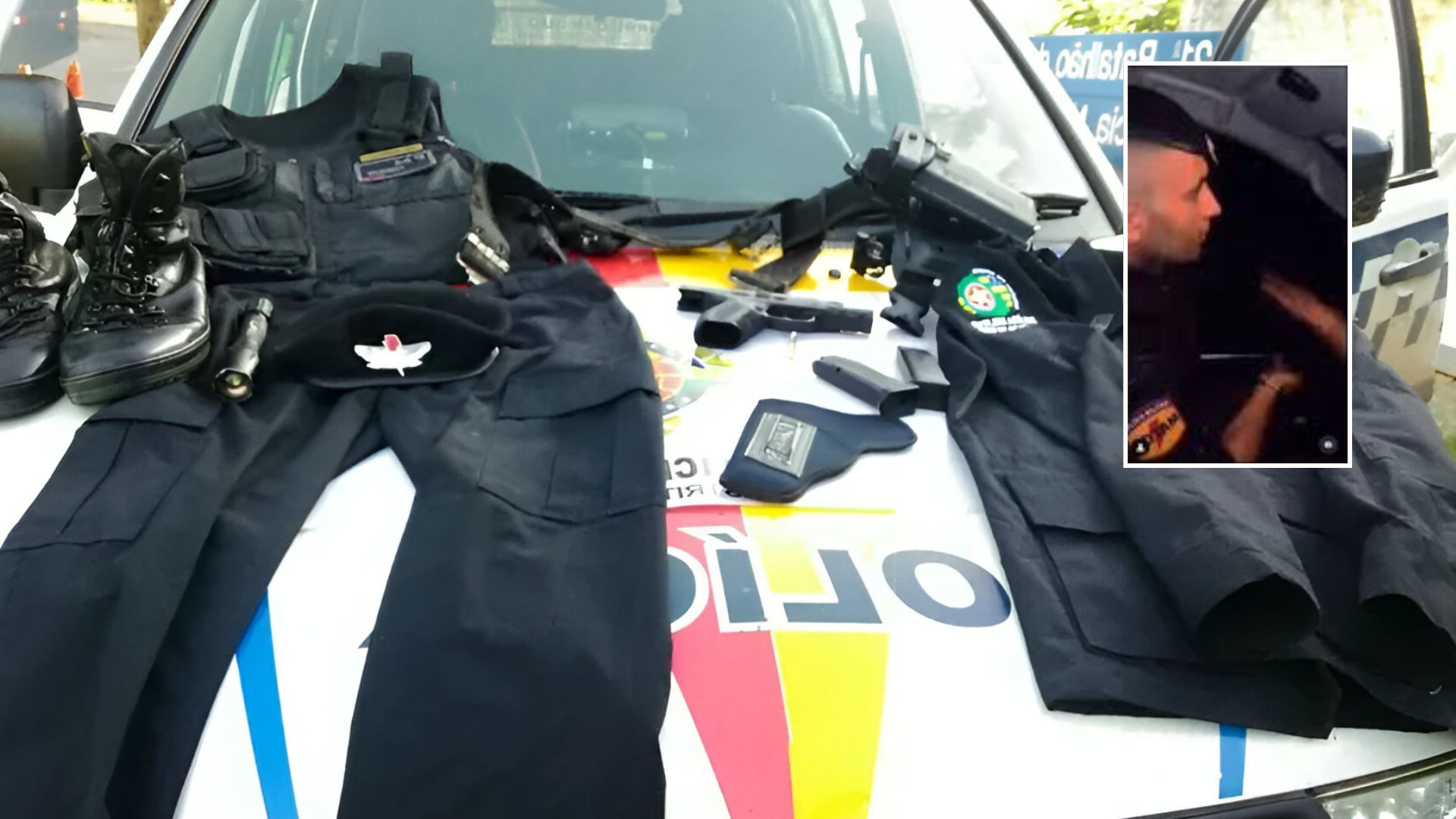 Falso policial é pr3so após usar farda da PMGO para ganhar refeições e conquistar mulheres; veja vídeo