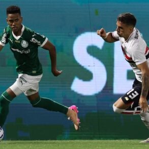 Vitor Roque marca nos acréscimos, Palmeiras vence o São Paulo e assume a liderança do Brasileirão