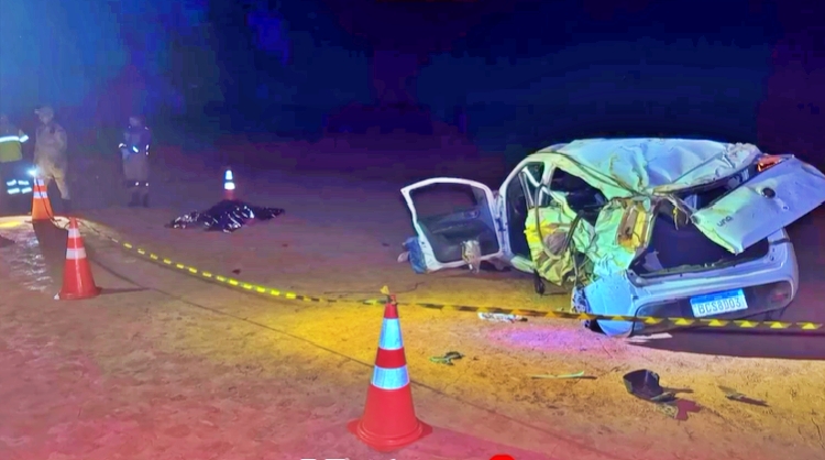 colisão violenta deixa rastro de dor na BR-163 em MT