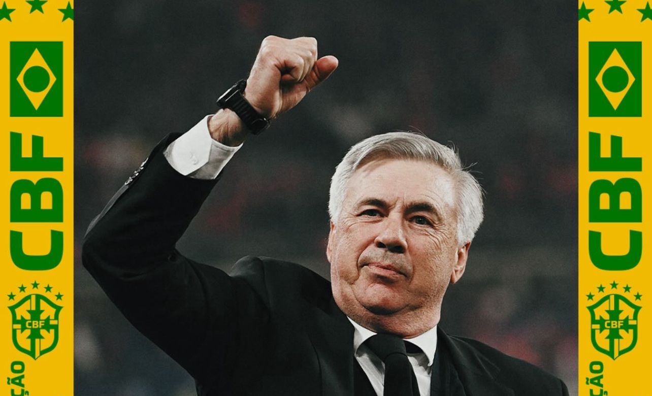 Carlo Ancelotti é o novo técnico da Seleção Brasileira