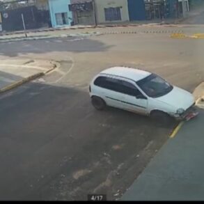 Mulher perde controle do carro em Tangará da Serra e desmaia após colisão