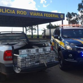 Cocaína avaliada em milhões é apreendida em Saveiro na BR-364