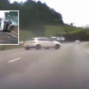 Motorista escapa da morte por “milagre” após capotar carro em rodovia