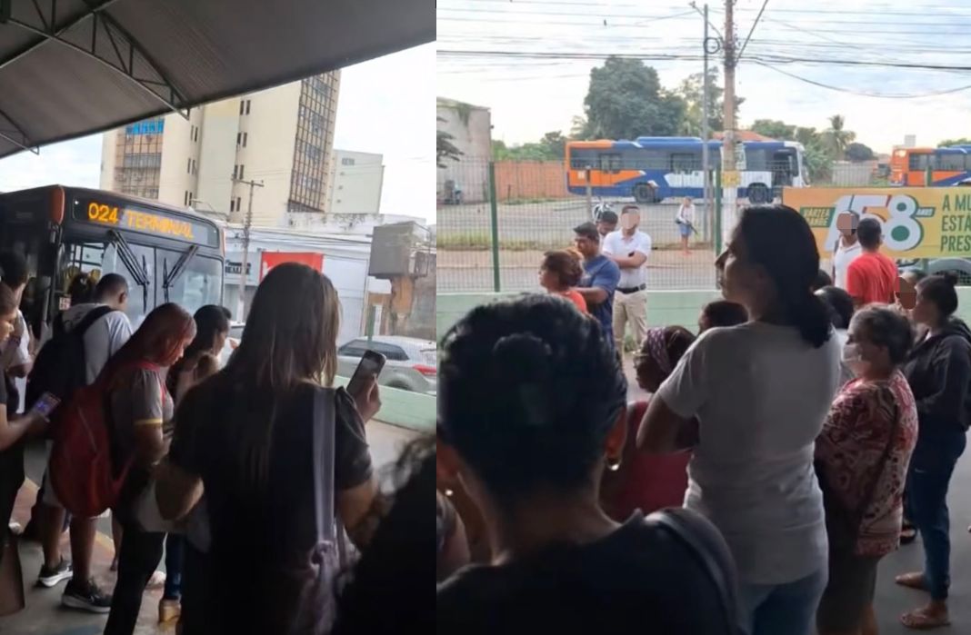 Passageiros bloqueiam ônibus em Várzea Grande após novos atrasos