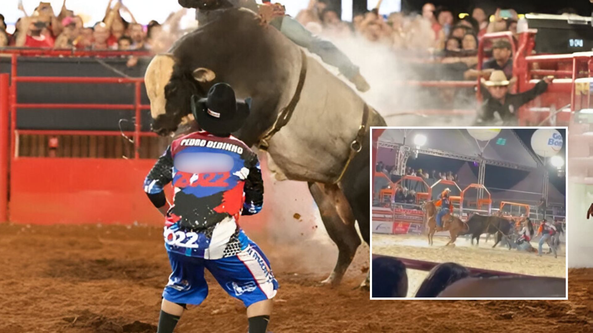 Peão é arrastado por touro em rodeio ao ficar preso ao equipamento; veja vídeo