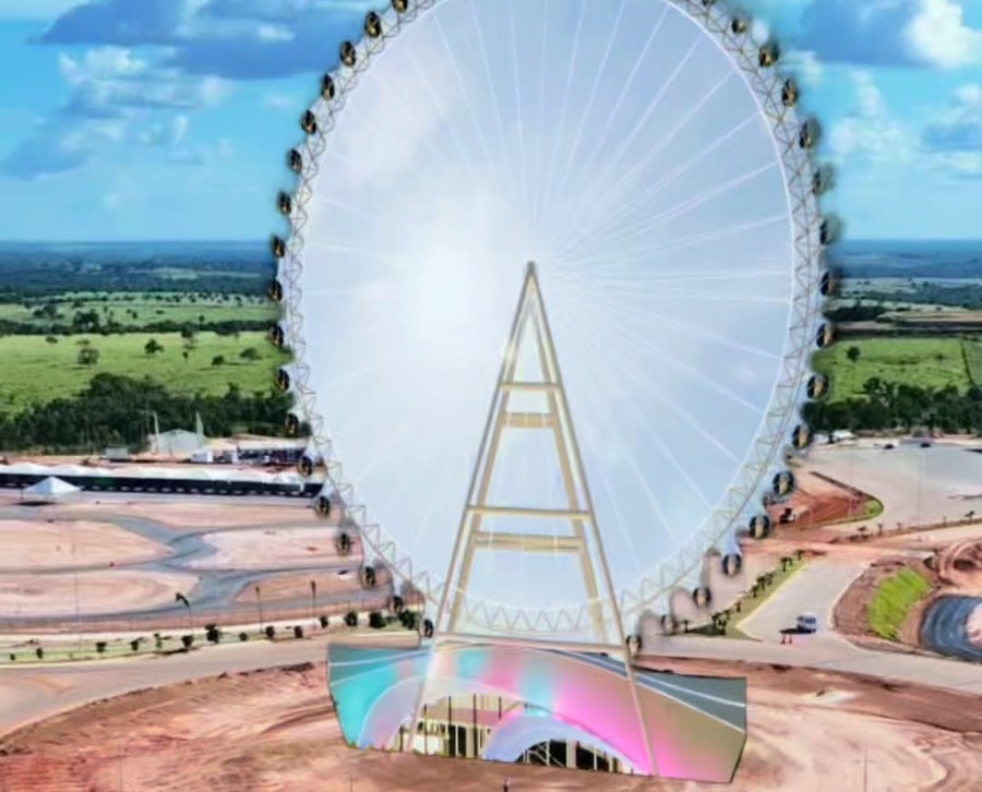 Parque Novo MT traz megaestrutura turística e a maior roda-gigante do continente