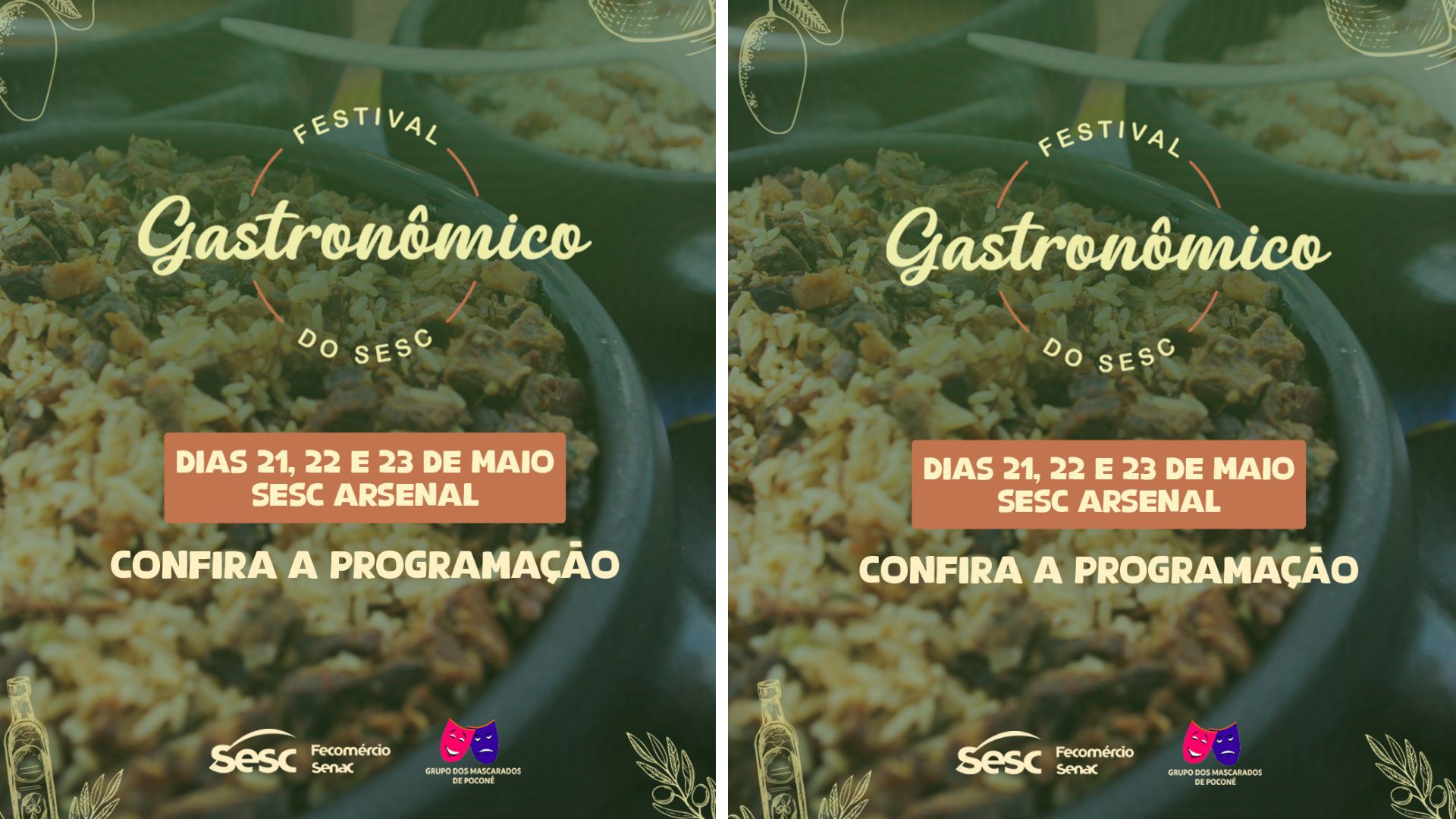 Festival Gastronômico do Sesc agita Cuiabá com degustações, oficinas e shows gratuitos