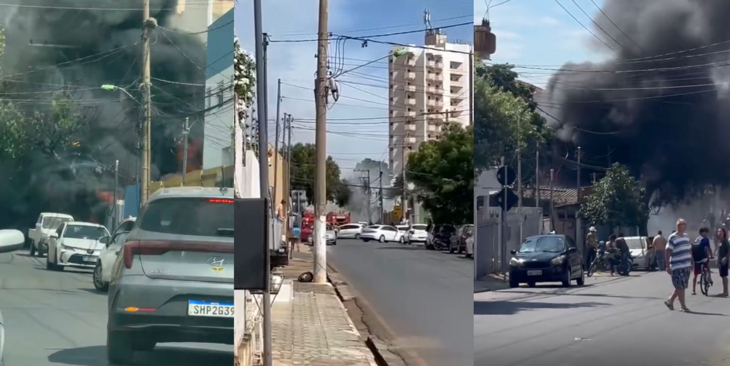 Chamas tomam residência em Cuiabá e mobilizam Corpo de Bombeiros