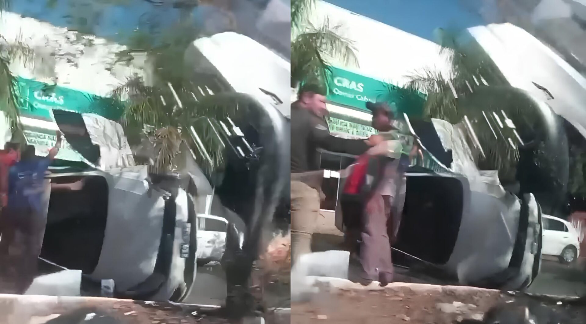 Mais um Capotamento Acontece em Plena Tarde na Capital