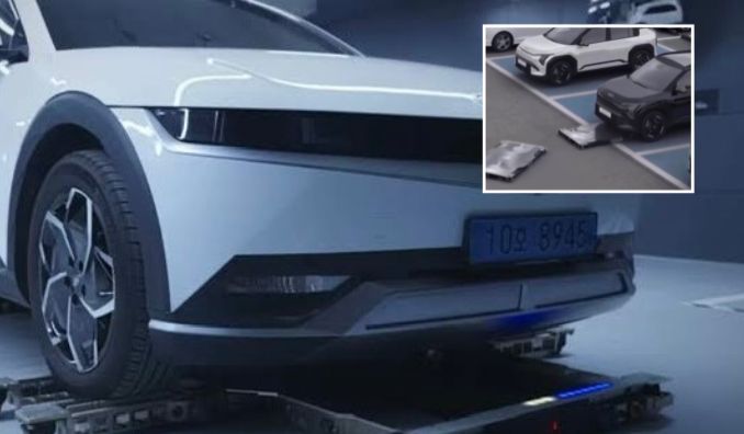 Marca sul-coreana de veículos apresenta robôs que estacionam carros sozinhos